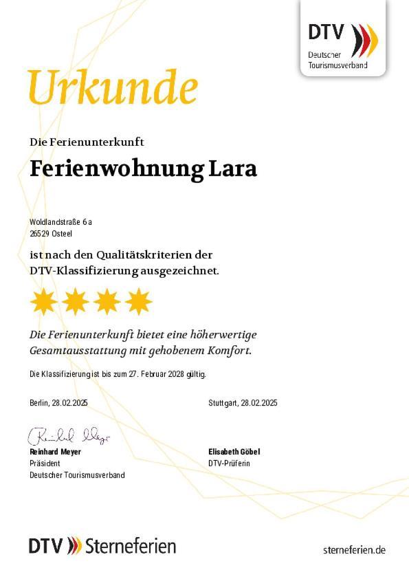 Ferienwohnung Lara "Im Herzen Von Ostfriesland" Osteel Extérieur photo